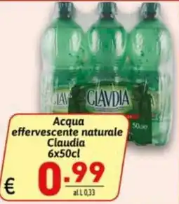 Ipercarni Acqua effervescente naturale Claudia offerta