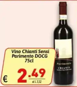 Ipercarni Vino Chianti Sensi Parimento DOCG offerta