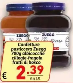 Ipercarni Confettura pasticcera Zuegg offerta