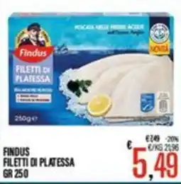 Supermercati EffePiù Findus filetti di platessa offerta