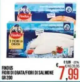 Supermercati EffePiù Findus Fiori di Orata/Fiori di Salmone offerta