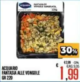 Supermercati EffePiù Acquario fantasia alle vongole offerta