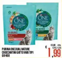 Supermercati EffePiù Purina One Dual Nature Croccantini Gatto Vari Tipi offerta