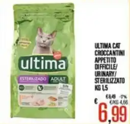 Supermercati EffePiù Ultima cat croccantini offerta