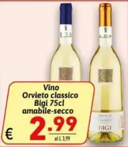 Ipercarni Vino Orvieto classico Bigi offerta