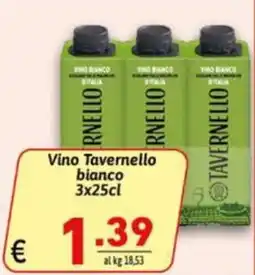 Ipercarni Vino Tavernello bianco offerta