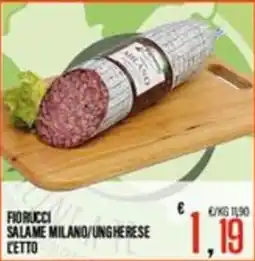 Supermercati EffePiù Fiorucci Salame Milano/Ungherese offerta