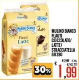 Supermercati EffePiù Mulinobianco flauti latte offerta