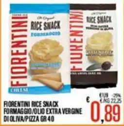 Supermercati EffePiù Fiorentini rice snack formaggio offerta