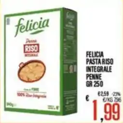 Supermercati EffePiù Felicia pasta riso integrale penne offerta