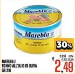 Supermercati EffePiù Mareblu tonno all'olio di oliva offerta