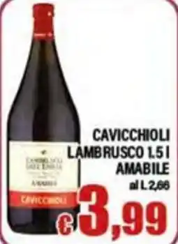 Top Supermercati Cavicchioli Lambrusco offerta