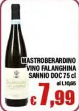 Top Supermercati Mastroberardino vino Falanghina Sannio DOC offerta