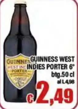 Top Supermercati Guinness West Indies Porter offerta