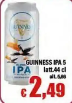 Top Supermercati Guinness IPA 5 offerta