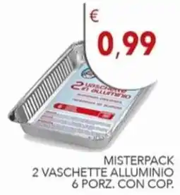 Diper Misterpack 2 vaschette alluminio offerta