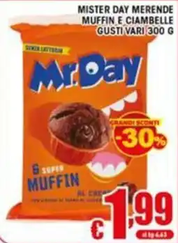 Sacoph Mr. Day muffin e ciambelle gusti vari offerta