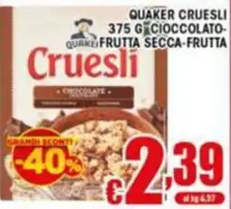 Sacoph Quaker Cruesli offerta
