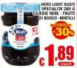 Sacoph Hero Light ciliegie nere - frutti di bosco - mirtilli offerta