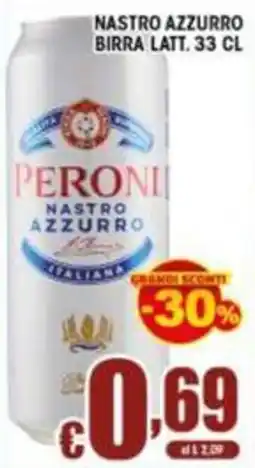 Sacoph Peroni Nastro Azzurro offerta