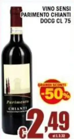 Sacoph Vino Sensi Parimento Chianti offerta