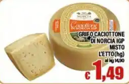 Top Supermercati Grifo Caciottone di Norcia IGP offerta