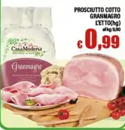 Top Supermercati Prosciutto cotto Granmagro offerta