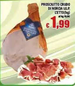Top Supermercati Prosciutto crudo di Norcia LG.P. offerta