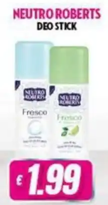 Vitulano Drugstore Neutro Roberts deo stick offerta