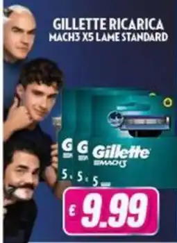 Vitulano Drugstore Gillette Ricarica Mach3 X5 Lame Standard offerta