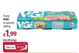 Futura Supermercati Tonno VEGÈ al naturale offerta