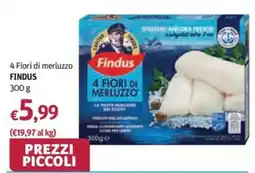 Futura Supermercati Findus 4 Fiori di merluzzo offerta