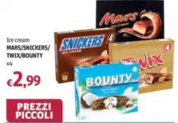 Futura Supermercati Ice cream MARS/SNICKERS/TWIX/BOUNTY offerta