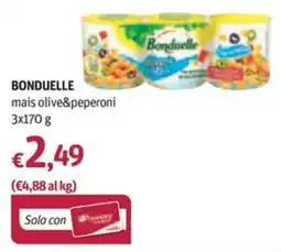 Futura Supermercati Bonduelle mais olive&peperoni offerta