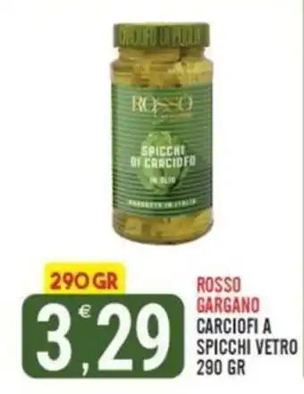 Rosso Gargano carciofi a spicchi vetro
