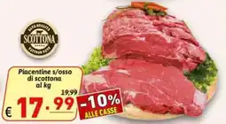 Ipercarni Piacentine s/osso di scottona offerta