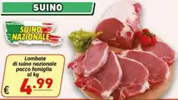 Ipercarni Lombate di suino nazionale offerta