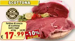 Ipercarni Fettine di coscio di scottona offerta