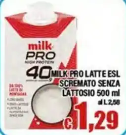 Top Supermercati Milk Pro latte Esl offerta
