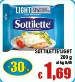Top Supermercati Sottilette Light offerta