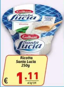 Ipercarni Ricotta Santa Lucia offerta
