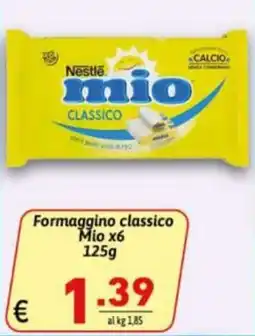 Ipercarni Formaggino classico Mio offerta
