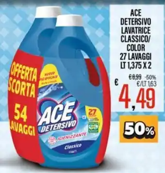 Ace Detersivo Lavatrice Classico