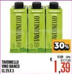 Supermercati EffePiù Tavernello vino bianco offerta