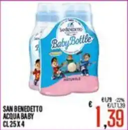 Supermercati EffePiù San Benedetto Acqua Baby offerta