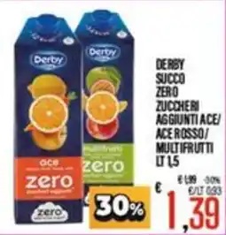 Supermercati EffePiù Derby succo zero zuccheri offerta