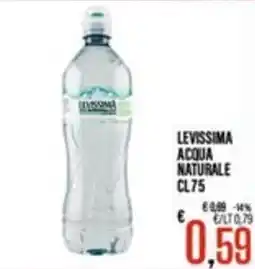 Supermercati EffePiù Levissima acqua naturale offerta