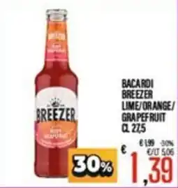 Supermercati EffePiù Bacardi Breezer Lime/Orange/Grapefruit offerta