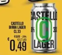 Supermercati EffePiù Castello birra lager offerta
