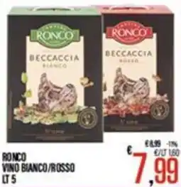 Supermercati EffePiù Ronco vino bianco/rosso offerta